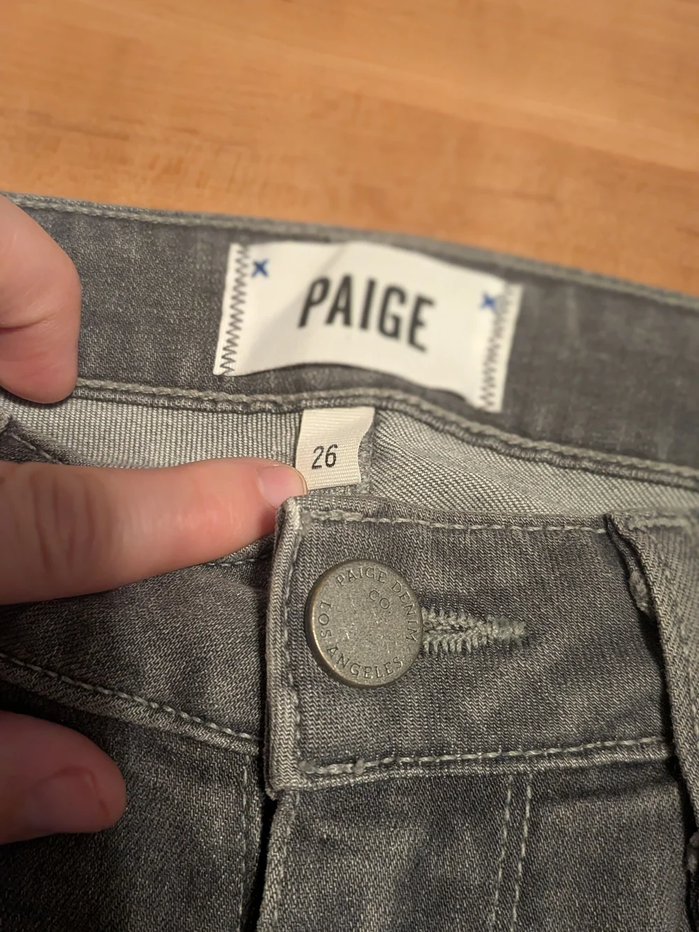 PAIGE Premium Denim Jeans Gray - Excellent Condition - Buttery Soft